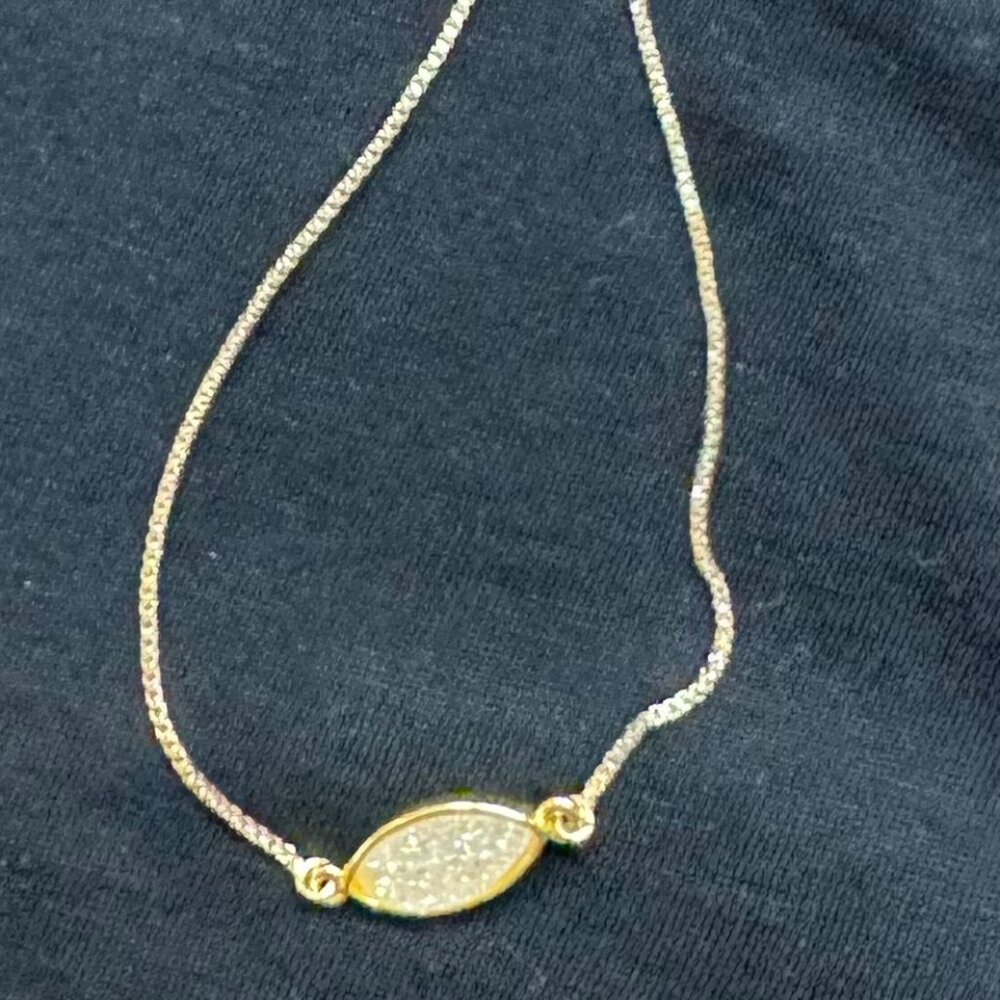 Adjustable Bracelet with crystal charm